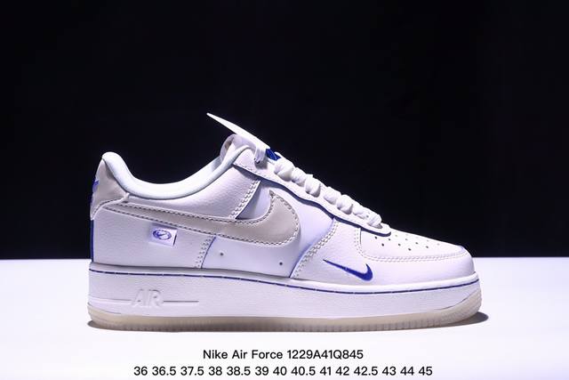 耐克nike Air Force 1 Low 空军一号低帮百搭休闲运动板鞋。柔软、弹性十足的缓震性能和出色的中底设计，横跨复古与现代的外型结合，造就出风靡全球三