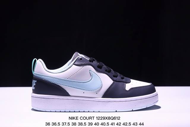 真标半码耐克 Nike Court Borough Low 低帮百搭透气休闲运动板鞋 经典耐用的设计 兼顾舒适脚感和出众风范 演绎匠心之作 结构性的支撑贴合感结