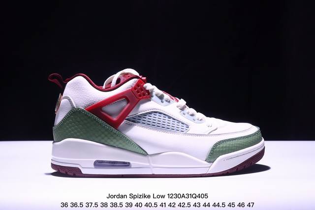 Jordan Spizike Low Cny Aj 乔丹合体元素 龙年限定 文化休闲板鞋 #整双鞋在 Air Jordan 5 Low 廓形的基础上，通过加入