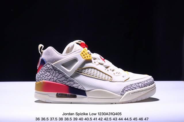 Jordan Spizike Low Cny Aj 乔丹合体元素 龙年限定 文化休闲板鞋 #整双鞋在 Air Jordan 5 Low 廓形的基础上，通过加入