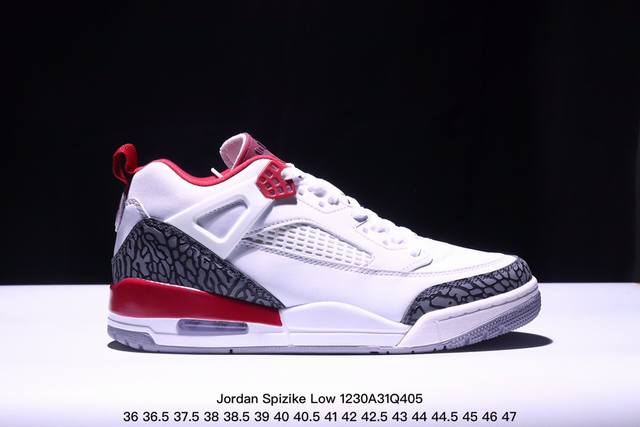 Jordan Spizike Low Cny Aj 乔丹合体元素 龙年限定 文化休闲板鞋 #整双鞋在 Air Jordan 5 Low 廓形的基础上，通过加入