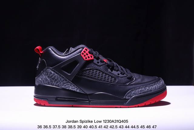 Jordan Spizike Low Cny Aj 乔丹合体元素 龙年限定 文化休闲板鞋 #整双鞋在 Air Jordan 5 Low 廓形的基础上，通过加入