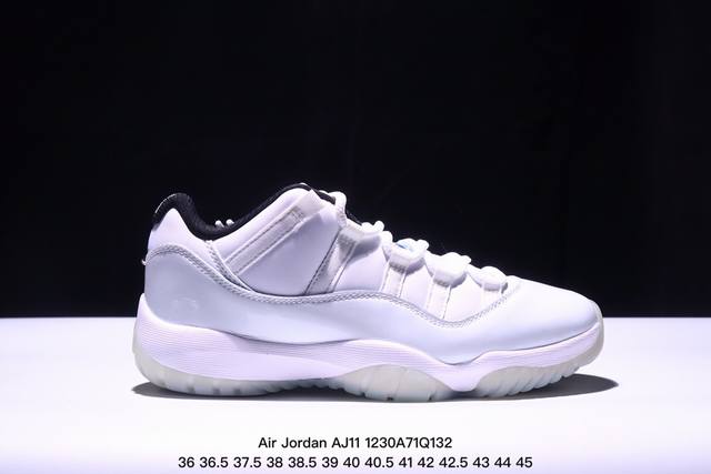 公司级air Jordan Aj11 Low 72-10 大魔王 原楦原档案数据开模打造 原厂中底拉帮钢印 原厂漆皮 防冻不开裂 头层皮料 原装鞋撑 水晶大底正