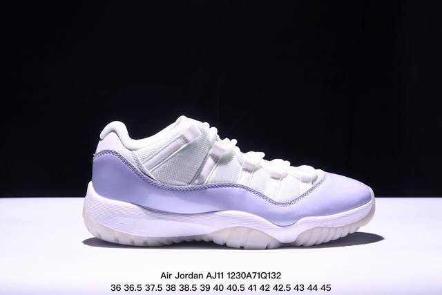 公司级air Jordan Aj11 Low 72-10 大魔王 原楦原档案数据开模打造 原厂中底拉帮钢印 原厂漆皮 防冻不开裂 头层皮料 原装鞋撑 水晶大底正