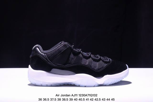 公司级air Jordan Aj11 Low 72-10 大魔王 原楦原档案数据开模打造 原厂中底拉帮钢印 原厂漆皮 防冻不开裂 头层皮料 原装鞋撑 水晶大底正