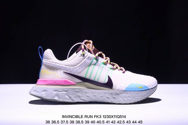 Nike耐克zoom×Invincible Run Fk3男女马拉松跑步鞋 Dz3025 001 尺码：36～45带半码 Xm1230Q514