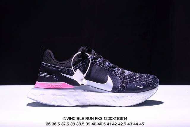 Nike耐克zoom×Invincible Run Fk3男女马拉松跑步鞋 Dz3025 001 尺码：36～45带半码 Xm1230Q514