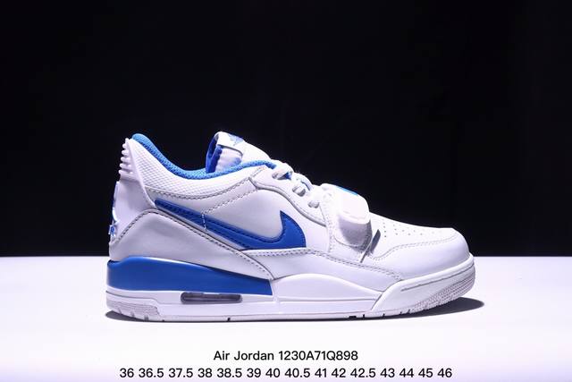 公司级三合一最强合体，多种新配色回归耐克nike Air Jordan Legacy 312 Low”White Grey Fog Blue Red“乔丹最强三