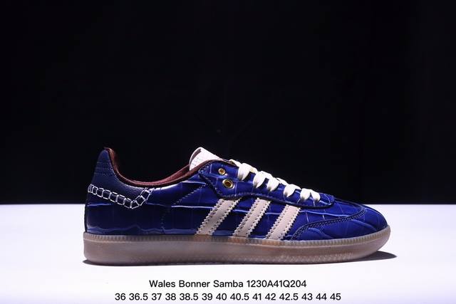 公司级adidas Originals Wales Bonner Samba Og桑巴舞系列绅士德训足球风百搭低帮休闲运动板鞋 货号:Jh9825 尺码:36