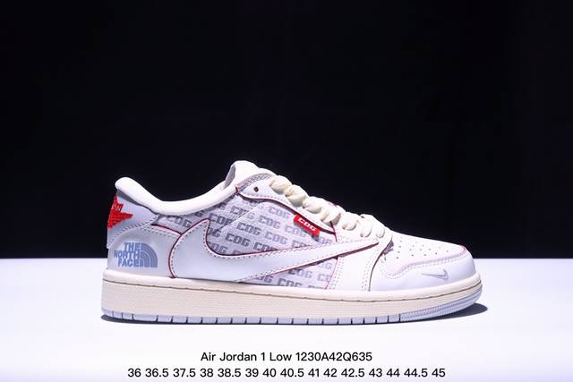 海外爆款限量发售！公司级 Travis Scott X Fragment Design X Jordan Air Jordan 1 Low Og Sp “斯图西