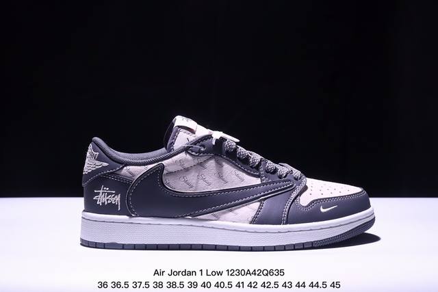 海外爆款限量发售！公司级 Travis Scott X Fragment Design X Jordan Air Jordan 1 Low Og Sp “斯图西