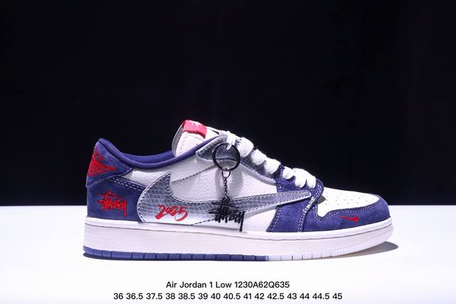 海外爆款限量发售！公司级 Travis Scott X Fragment Design X Jordan Air Jordan 1 Low Og Sp “斯图西