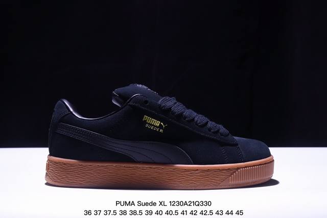 Puma Suede Xl 百搭单品 简约大方的造型设计，给人以随性休闲的时尚格调，穿着舒适轻便，运动灵活自如，满足日常个性穿搭 货号：398932 02 尺码