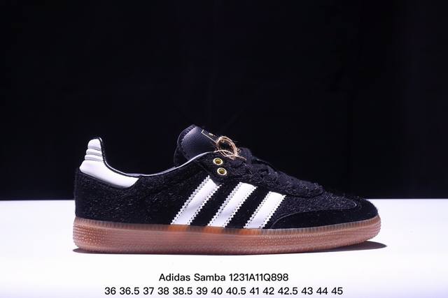 真标阿迪达斯三叶草adidas Originals Samba 桑巴舞系列绅士德训足球风百搭低帮休闲运动板鞋 货号: 尺码:36 36.5 37 38 38.5