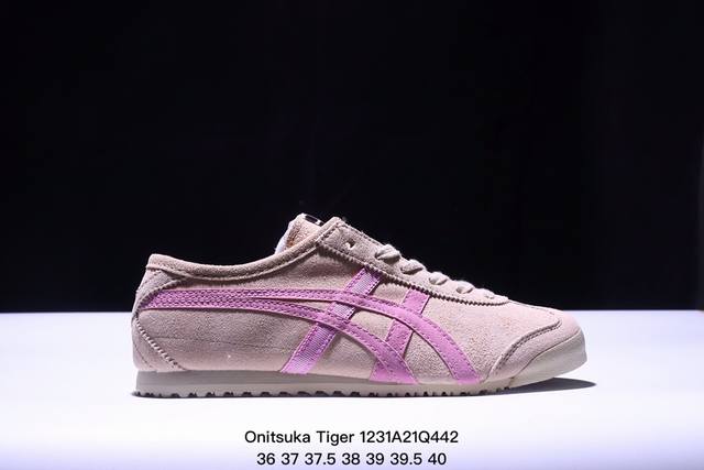 公司级onitsuka Tiger鬼冢虎 Mexico 66 Slip-On 一脚蹬低帮夏季透气运动休闲鞋 货号:1183B782-001 尺码:36 37 3