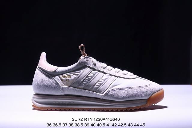 公司级阿迪达斯adidas Sl 72 Rtn三叶草复古休闲跑步鞋休闲运动鞋 货号:Ih7988 尺码:36 36.5 37 38 38.5 39 40 40.