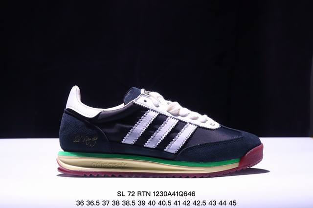 公司级阿迪达斯adidas Sl 72 Rtn三叶草复古休闲跑步鞋休闲运动鞋 货号:Ih7988 尺码:36 36.5 37 38 38.5 39 40 40.