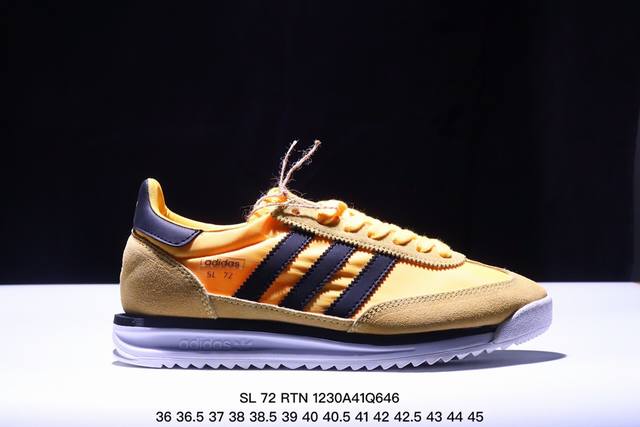 公司级阿迪达斯adidas Sl 72 Rtn三叶草复古休闲跑步鞋休闲运动鞋 货号:Ih7988 尺码:36 36.5 37 38 38.5 39 40 40.