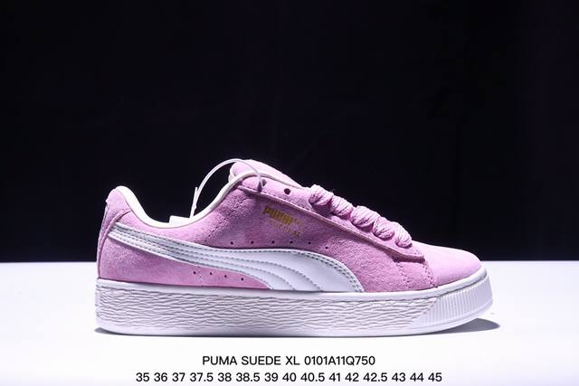 彪马puma Suede Xl 低帮复古轻便透气防滑减震休闲鞋 厚底增高运动板鞋 类型：男女鞋 尺码: 35-45含半码 货号：395777-02 Xm0101