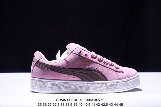 彪马puma Suede Xl 低帮复古轻便透气防滑减震休闲鞋 厚底增高运动板鞋 类型：男女鞋 尺码: 35-45含半码 货号：395777-02 Xm0101