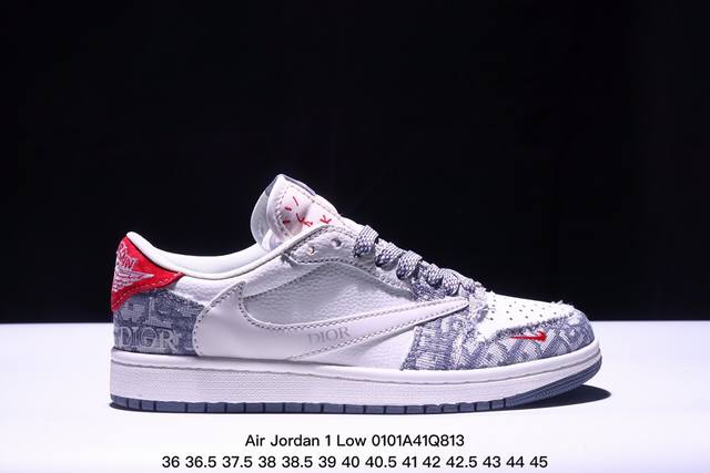 海外爆款限量发售！公司级 Travis Scott X Fragment Design X Jordan Air Jordan 1 Low Og Sp 多方联名