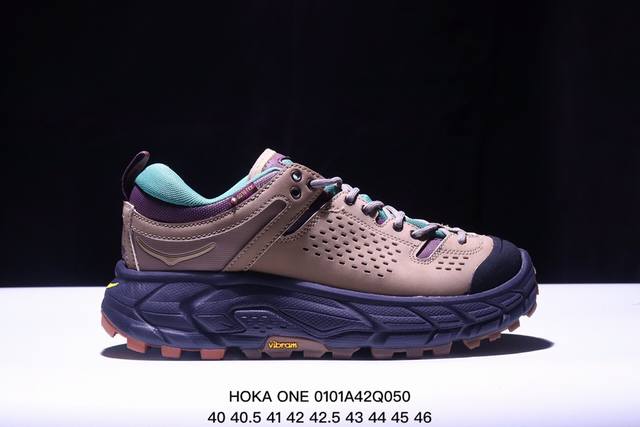 公司级hoka One One Tor Ultra Low 紫灰 托亚复古户外机能潮流功能鞋 上架实拍 #原楦原纸板开发 鞋子采用细腻头层牛皮革包围 内置全防水