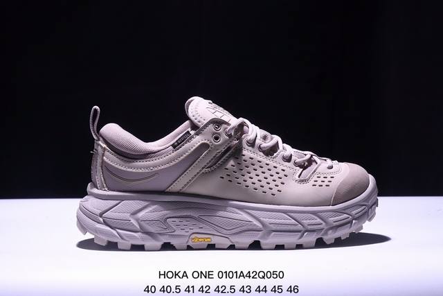 公司级hoka One One Tor Ultra Low 紫灰 托亚复古户外机能潮流功能鞋 上架实拍 #原楦原纸板开发 鞋子采用细腻头层牛皮革包围 内置全防水