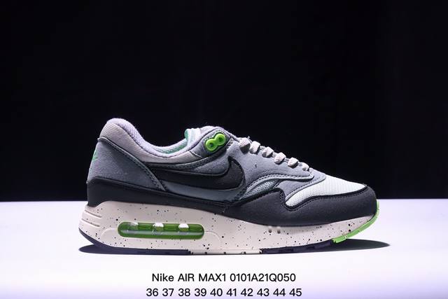 耐克 Nike Air Max1 Sp混合科技 透气后掌半气垫慢跑鞋 兼具非凡优质外观和出色穿着体验！性能出众的一双透气鞋面后置半掌气垫运动鞋。货号：Dc533