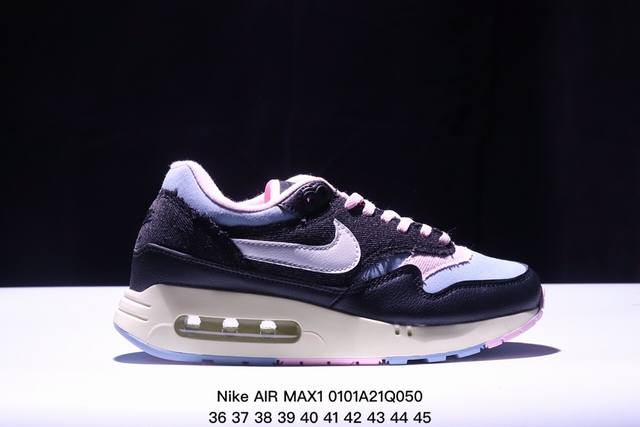 耐克 Nike Air Max1 Sp混合科技 透气后掌半气垫慢跑鞋 兼具非凡优质外观和出色穿着体验！性能出众的一双透气鞋面后置半掌气垫运动鞋。货号：Dc533