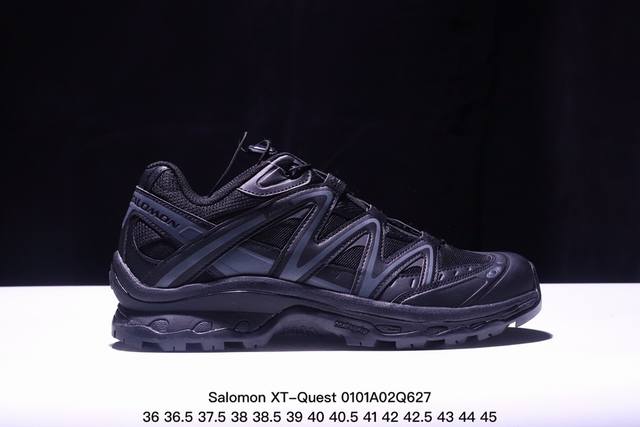 公司级法国户外品牌-萨洛蒙 Salomon Xt-Quest Adv Xt 3D探索者系列 纯原版本 潮流越野机能户外休闲运动跑步鞋 采用透气网布与防护皮革组合