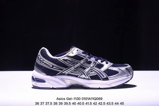 Asics Gel-1 阿斯克斯 亚瑟士 低帮 碳黑色 男女同款 织物防滑减震复古鞋时尚透气运动潮流耐磨低邦休闲鞋，选用网眼与皮革相接，复古而富有层次感。网布搭