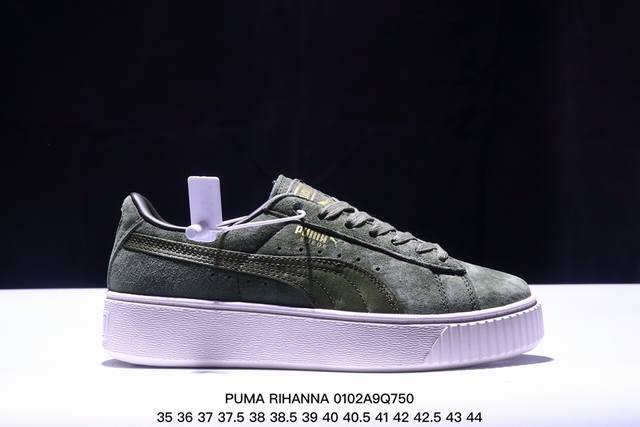 Puma Rihanna Suede彪马 蕾哈娜 松糕鞋厚底板鞋 ！ 货号：363559-10 尺码：如图所示 Xm0102Q750