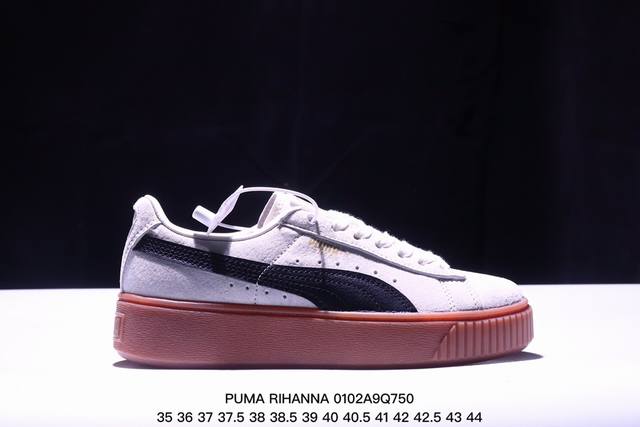 Puma Rihanna Suede彪马 蕾哈娜 松糕鞋厚底板鞋 ！ 货号：363559-10 尺码：如图所示 Xm0102Q750