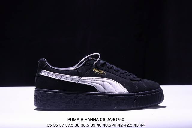 Puma Rihanna Suede彪马 蕾哈娜 松糕鞋厚底板鞋 ！ 货号：363559-10 尺码：如图所示 Xm0102Q750