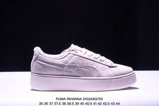 Puma Rihanna Suede彪马 蕾哈娜 松糕鞋厚底板鞋 ！ 货号：363559-10 尺码：如图所示 Xm0102Q750