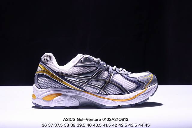 公司级asics 亚瑟士 Gel-Venture 6 系列城市休闲运动跑步鞋时尚复古男女鞋 老爹鞋 Gel- Venture6跑鞋是越野跑者的多功能选择。专为喜