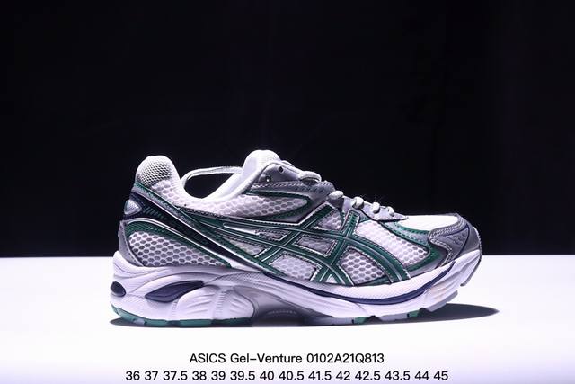 公司级asics 亚瑟士 Gel-Venture 6 系列城市休闲运动跑步鞋时尚复古男女鞋 老爹鞋 Gel- Venture6跑鞋是越野跑者的多功能选择。专为喜