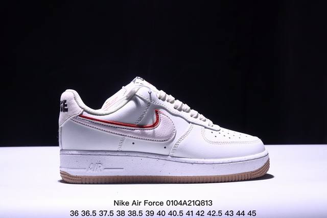 真标耐克nike Air Force 1 Low 空军一号低帮百搭休闲运动板鞋 柔软、弹性十足的缓震性能和出色的中底设计 横跨复古与现代的外型结合 造就出风靡全