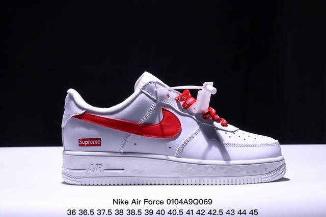 二层皮 耐克 Nike Air Force 1 ’07 空军一号低帮百搭休闲运动板鞋。柔软、弹性十足的缓震性能和出色的中底设计，横跨复古与现代的外型结合，造就出