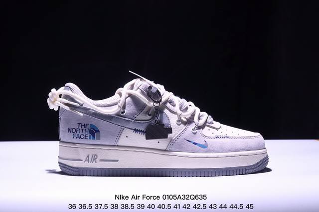 海外限量发售！公司级nike Air Force 1 '07 Low “斯图西联名--黑灰双色底”空军一号 低帮 运动鞋 休闲鞋 折边针车 工艺难度大 原楦头原