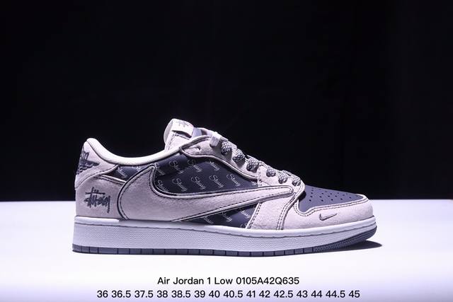 海外爆款限量发售！公司级 Travis Scott X Fragment Design X Jordan Air Jordan 1 Low Og Sp 多方联名