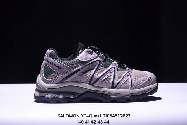 Salomon萨洛蒙 Xt-Quest 百搭 防滑耐磨 低帮 户外功能鞋 男女同款 香草色 Xm0105Q627