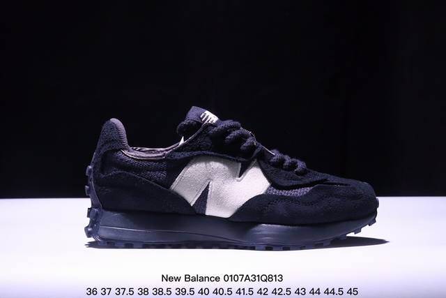 公司级new Balance Ms327 复古休闲运动慢跑鞋 以更纯粹的复古风格设计打造的全新造型 侧身还以解构设计 将 N 字标志以做旧压花样式呈现 官方货号