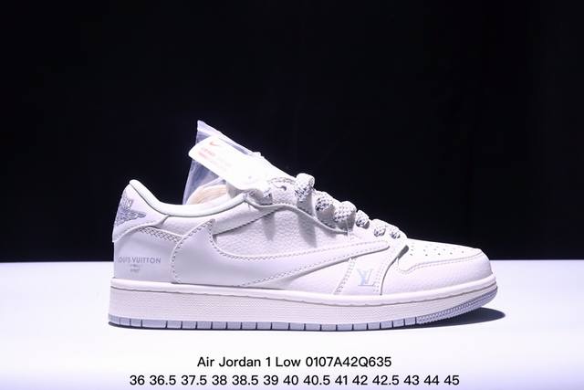 Travis Scott X Fragment Design X Jordan Air Jordan 1 Low Og Sp “斯图西联名 石墨灰” 多方联名合