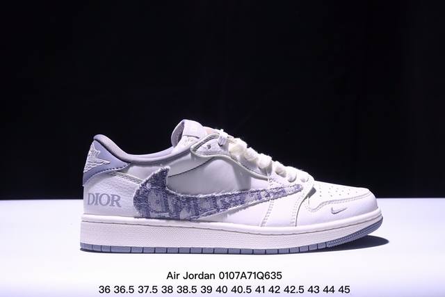 海外爆款限量发售！公司级 Nike Jordan Air Jordan 1“古驰联名 烟灰花纹” 高端定制 低帮 复古 减震 防滑 耐磨 篮球鞋 定制鞋盒 大厂