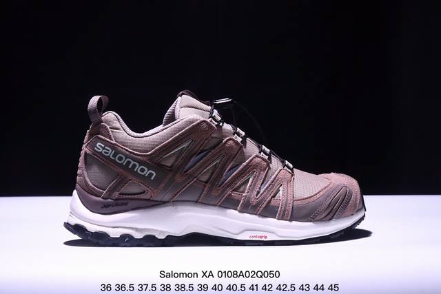 公司级salomon Xa Pro Xt-6 Ft萨洛蒙户外越野跑鞋 鞋面采用sensifit贴合技术 全方位贴合包裹脚型 鞋跟部鞋底牵引设计 提供强大的抓地性