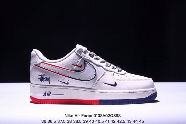 耐克nike Air Force 1 Low 空军一号低帮百搭休闲运动板鞋。柔软、弹性十足的缓震性能和出色的中底设计，横跨复古与现代的外型结合，造就出风靡全球三