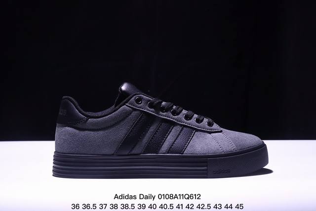 Adidas Daily 4.0 阿迪达斯三叶草 清风系列透皮面 防滑校园板鞋 Xm0108Q612