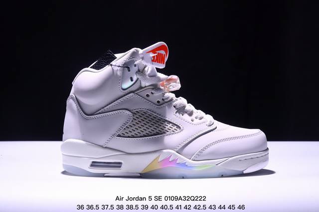 公司级air Jordan 5 Se Craft ”Light Orewood Brown“ Aj5 Hf3183-001鞋款鞋身整体以皮革与麂皮材质拼接设计，