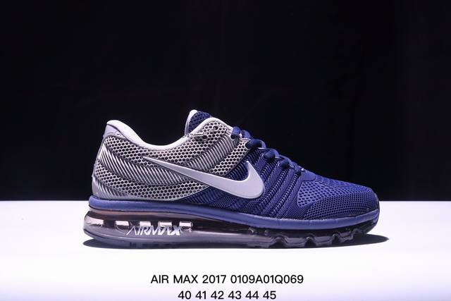 Nike Air Max 2017 耐克17款大气垫 滴塑纳米材质 舒适脚感软底 耐磨缓震运动休闲跑鞋 40-45 Xm0109Q069